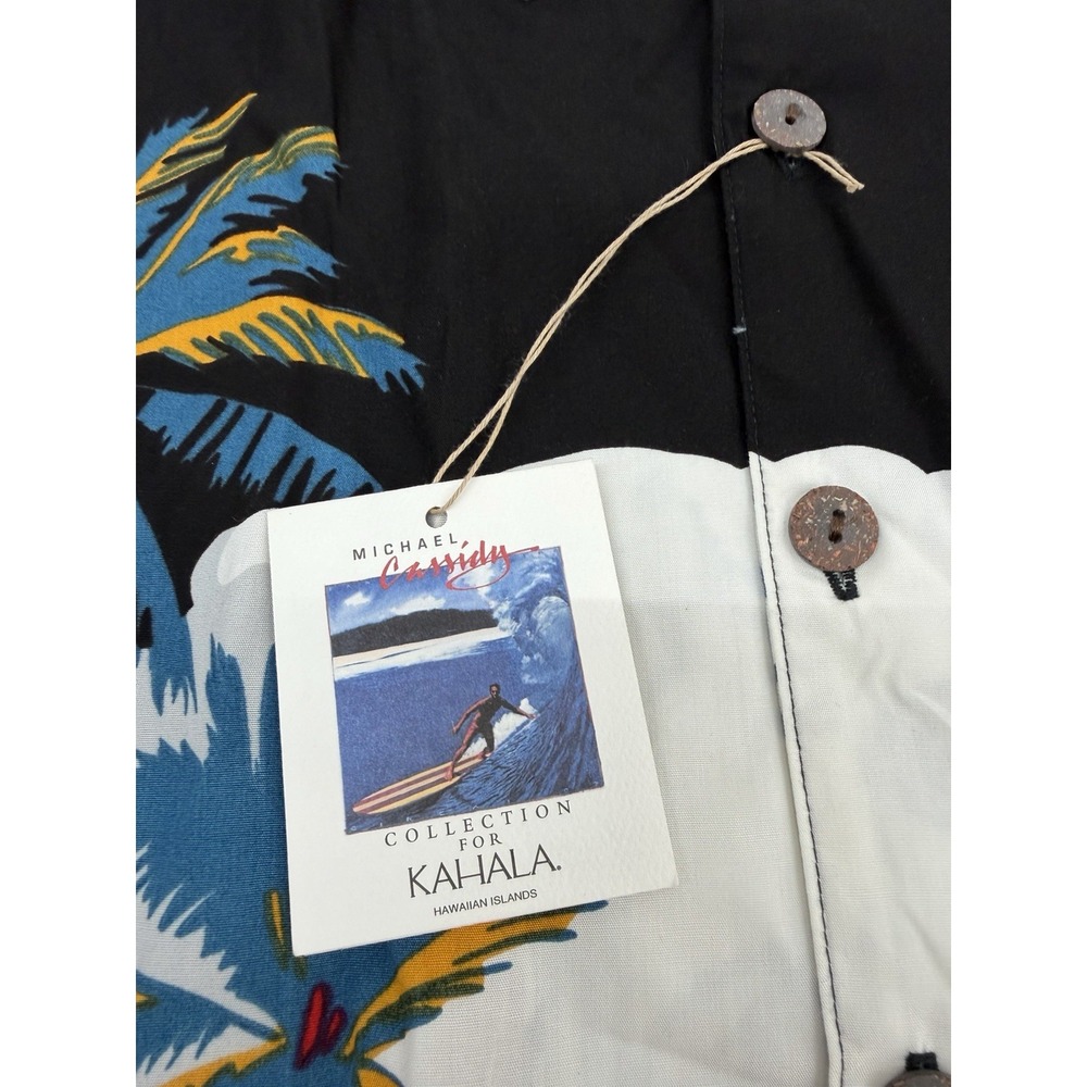 Kahala Men's Medium Rayon Shirt Michael Cassidy Hawaiian Hula Girls Palekaiko - Picture 4 of 8